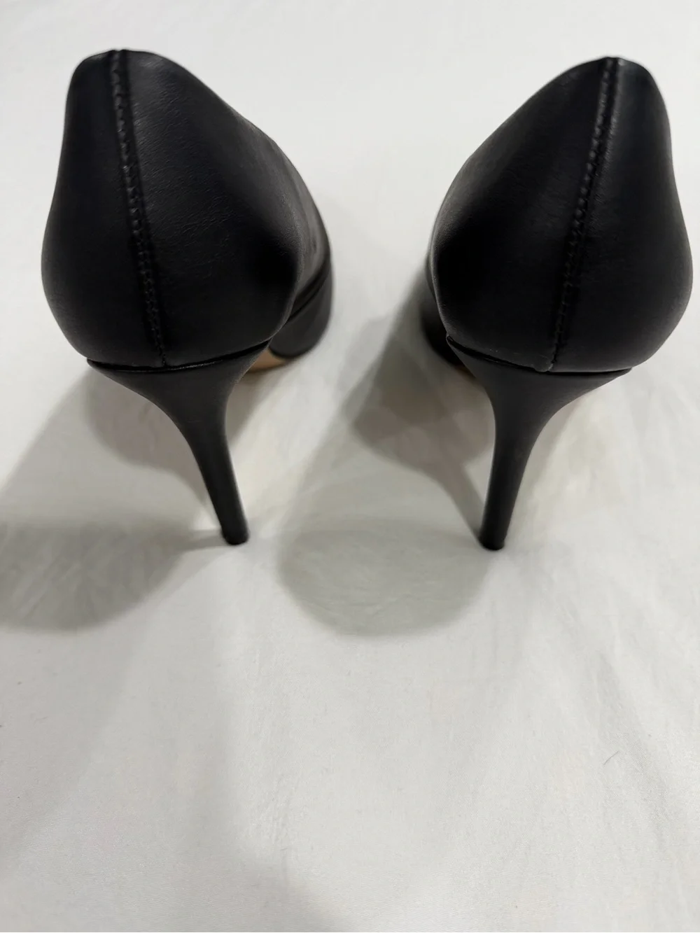 Charles By Charles David Black Pointed-Toe Leather Pumps